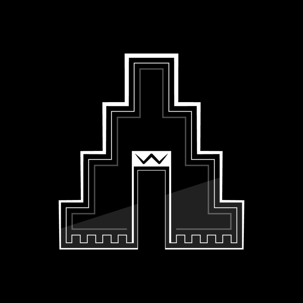 Vector illustration of Kongoreh, which was a decorative and defensive architectural element in ancient Iran.